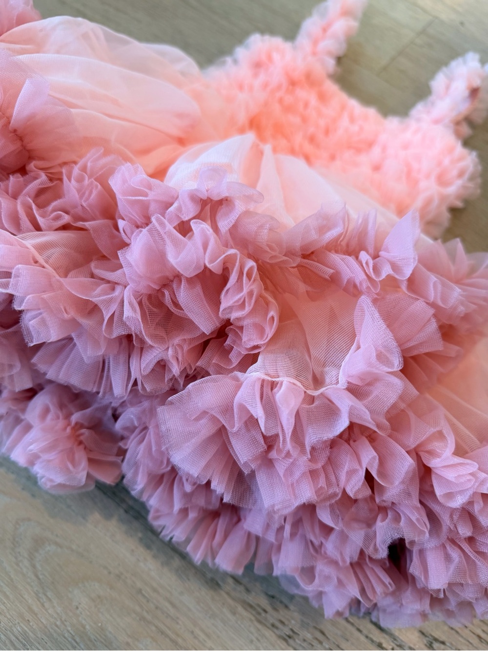 Ruffled Tulle Toddler Layered Dress - Picture 5 of 6
